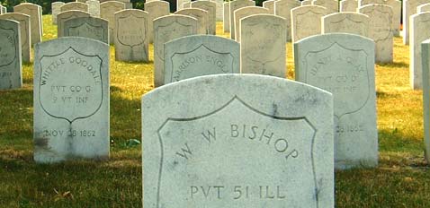 William Bishop Gravestone at Rosehill Cemetery, Chicago