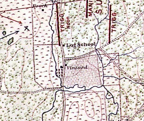 Map Showing Viniard Grove