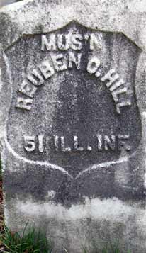 Photo of reuben hill grave