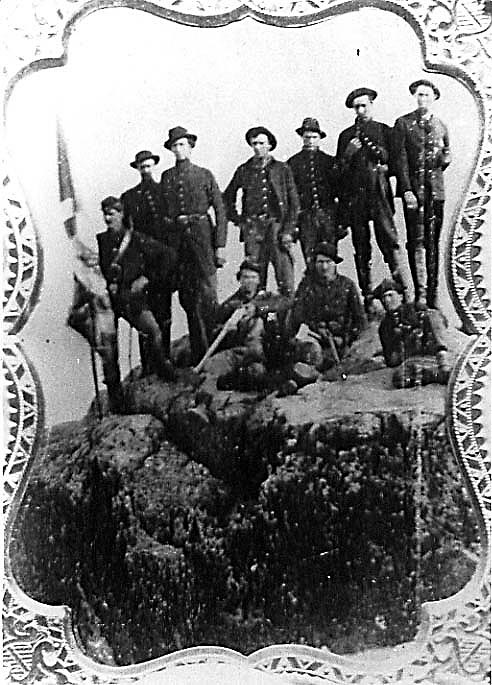 Fifty-First Illinois on Lookout Mountain, 1864