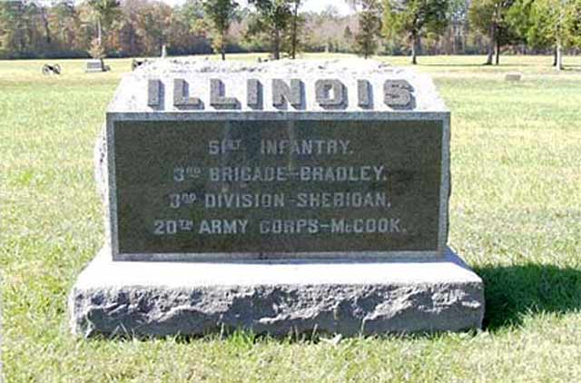 51st Illinois Monument in east Viniard Field